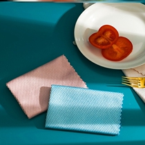 Rag without trace no water stains wipe the home wipe the glass small square towel lazy fish scale rag large thickening no hair loss
