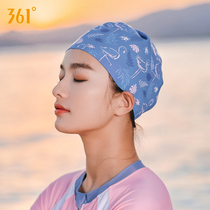  361 degree swimming cap womens professional swimming sports waterproof headless long hair Waterproof mens fashion silicone swimming cap