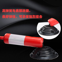 75C rubber base reflective plastic warning column road sign column tumbler road pile isolation traffic anti-collision column