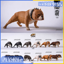 JXK JXK034 1 6 Bully dog pet animal model ornaments spot
