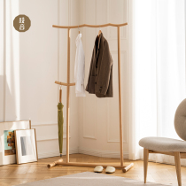 Cheep sound Jiangnan hangers pure solid wood storage clothes coat rack bedroom floor hanging hangers modern living room porch hangers