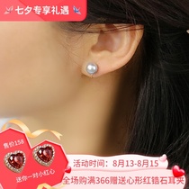 New product Brand new true hemp earrings without pierced ears High-end seawater pearl earrings painless light luxury temperament ear clip