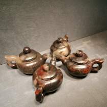Guilin Chicken Blood Jade Dragon Winning the Stones Natural Jade to handle the Hu (pot) handlebar teapot