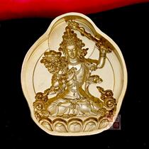 Name-looking Buddhist art Greenness Mother Wenshu Bodhisattva wipe the mold pure bronze Buddha rub the mud to wipe out the boutique collection