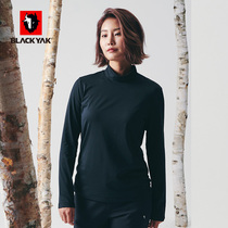 BLACKYAK breyak autumn winter ladies high collar T-shirt outdoor stretch warm fit base shirt FZW322