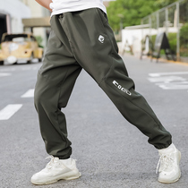 Childrens clothing 2021 autumn and winter outdoor Children soft shell assault pants boys and girls Middle and big children windproof plus velvet warm trousers