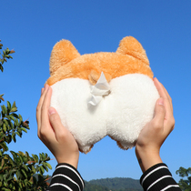 Corgi ass net red car tissue box hanging creative cartoon cute car armrest box car paper box