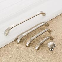 White balcony bathroom lock Single-sided cabinet Stainless steel locker cabinet door panel handle Silver zinc alloy front door