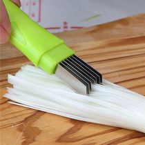 Kitchen onion cutting artifact scallion knife stainless steel chopping shallop scallion celery multifunctional vegetable cutter scraper cutter