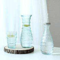 W1962 Spain Imports Mediterranean Ambience Eco-friendly Retro Blue Non-slip Glass Water Glass Wine Glass Wine Glass