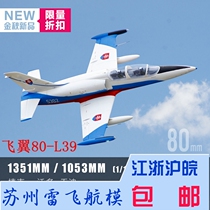Flying wing 80 ducted L39 blue and white camouflawless coating flying wing 80mm L-39 Sindong electric culvert