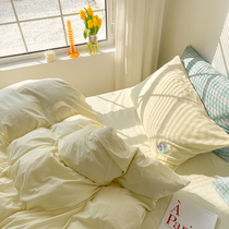 ins Nordic Feng Shui Feng Shui Cotton Four Sets Pure Cotton All Cotton 100 Bed Bedding Brief Bedsheet Covered Three Sets