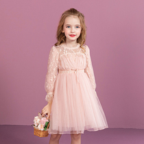 Impression childhood girl dress 2020 autumn Western style female baby long-sleeved skirt puffy yarn childrens princess skirt