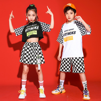 Six-1Children Street Dance Fashion Boy Hip Hop Kit Girl Dew Uvelop Jazz Dance Costume Cheerleader Show