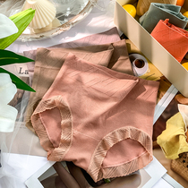 High-waisted underwear womens cotton antibacterial crotch girdle postpartum abdomen buttock artifact large size modal warm palace shaping pants