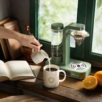 Bear American fully automatic coffee machine home drip mini coffee maker Tea Teapot dual-purpose