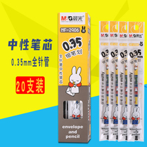 Chenguang Miffy Series 0 35mm Neutral Refill Full Needle 2906 Refill Black Red Blue Box