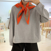  Scarf womens diamond geometric stripes warm triangle cloak knitted large shawl new autumn and winter Korean version of the collar