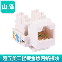Shanzawa WAN-04 RJ-45 network information module ultra 5 class of wire cutter ultra five types of engineering gilded version