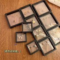Dustproof PE film storage box transparent box ins transparent film jewelry earring necklace bracelet anti-oxidation suspension box