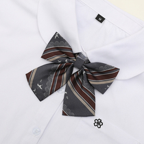 (Plowing) North Migration Grey Original Design Students Shirts Flat Horns Plums Bow Tie JK Uniforms Collar Women