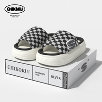 chikoku Korean linen slippers male spring and autumn home breathable non-slip open toe couple four seasons cotton hemp slippers female