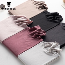 De Velvet incognito warm clothes Underwear womens hot autumn clothes Autumn pants suit High collar top plus velvet base shirt thin section