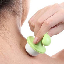 Mini fractional seedling manual ball massager neck lymph node cervical spine essential oil massage device dredge Meridian brush