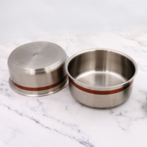 High quality 18cm stainless steel composite bottom soup basin Noodle Bowl Porridge Bowl Beaten Egg Basin and Noodle Basin can be heated directly