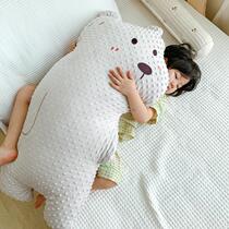 Baby beanie plush pillow bear sleeping comfort doll plush toy childrens bed cartoon cute big goose doll