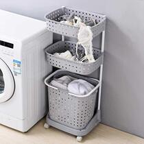 The storage rack the basket of the clothes the basket the bathroom the basket the basket the floor the floor the balcony.