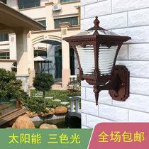 Solar Wall Light Outdoor Waterproof Garden Light Garden Villa Balcony Exterior Wall Light Chinese Outdoor Gate Pillar Light