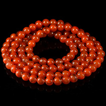 95 34 grams of 8 5mm nine kou liao south red agate beads necklace beads multi-turn bracelets