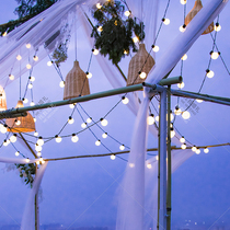 LED ball bulb string lamp hanging lamp round chandelier wedding ceiling site layout light string courtyard window decoration