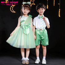 Six-one children's costumes Boys' primary school students chorus recitation performance costume Girls Princess Dance Peng skirt