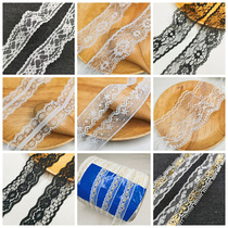 Black and white car doll clothing decoration Lolita hair skirt non-elastic lace lace accessories 10 meters price