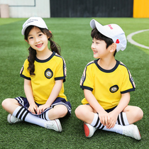 Childrens school uniform set Primary school class dress Summer British style short sleeve Teacher games Kindergarten garden dress Summer dress