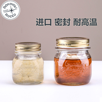 Imported Birds Nest bottle heat-resistant high temperature household boiled honey jam bottle lead-free glass sealed jar