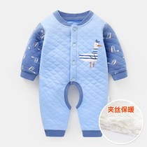 0 male baby 1 year old and half female baby 2 warm conjoined 3 cotton clothes 6 thickened 9 Spring and Autumn Winter Winter 12 months