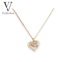2021 new designer 925 silver shell love necklace female light luxury niche choker tide Net red neck chain