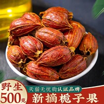 Gardenia fruit yellow Gardenia Gardenia flower tea tea tea 500g Bulk red Gardenia powder Chinese herbal medicine Upper color edible halogen meat
