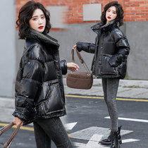 Black down jacket womens short 2020 new fashion Korean version ins small man thin white duck down thin tide