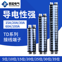 Terminal Block TD-1520 1530 1540 Rail Wire Terminal Terminal Block Connector 15A