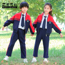 Kesha childrens sports class uniforms kindergarten uniforms spring and autumn Academy style suits primary and secondary school uniforms