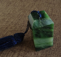 Water jade ice spirit natural Hetian jade seal material Jasper chapter name Collection Chapter object