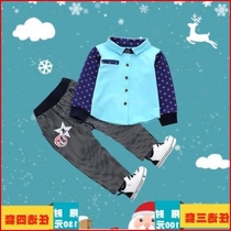 -Year-old spring children two pieces Baby boy children 3 clothes Children spring and autumn 1 set set 2 boys  clothes Handsome outfit