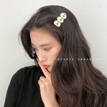Chuanye love hairclip female girl Japanese Korean cute side clip Net Red New temperament bangs hair card headgear