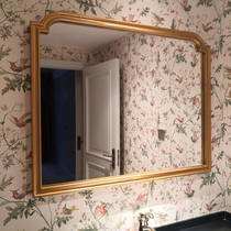 Retro do old porch decorative mirror toilet wall mirror bathroom mirror custom dressing table vanity mirror