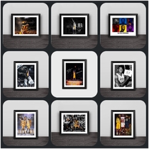 Kobe Collection Lakers career Mamba signature lore art painting solid wood table hanging wall creative gift frame