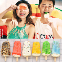 Travel photography themed wedding photography props with ice cream children wrote photography small fresh ice cream